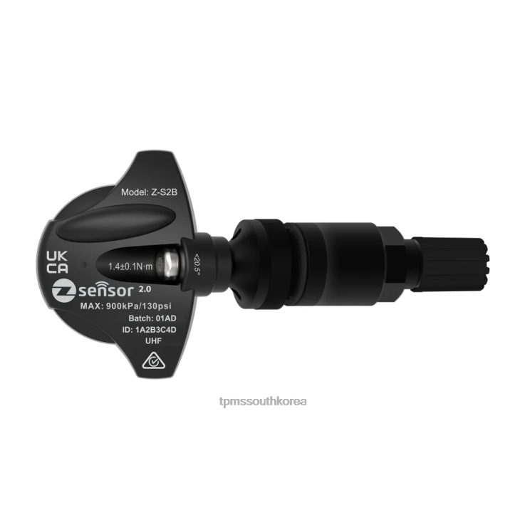 랜드로버 oe 교체 tpms 센서 - oe p/n lr058023, fw931a159ab 주파수 433mhz D6Z0T1023 - TPMS 배터리 금속 밸브 스템 - 검정색